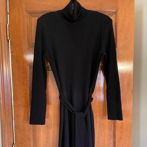 Talbots black Italian merino wool dress, medium
